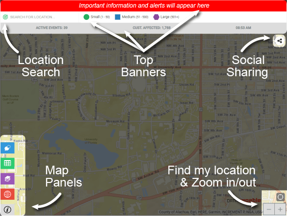 Outage Map Features